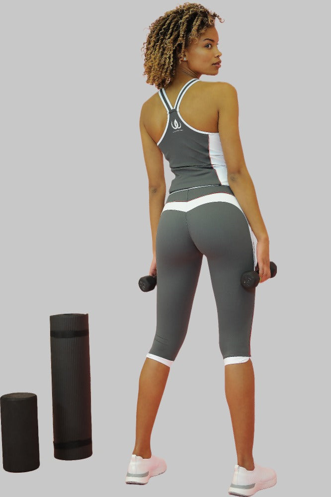 Slimline Sculpting Linne Mörkgrå stilbild studio